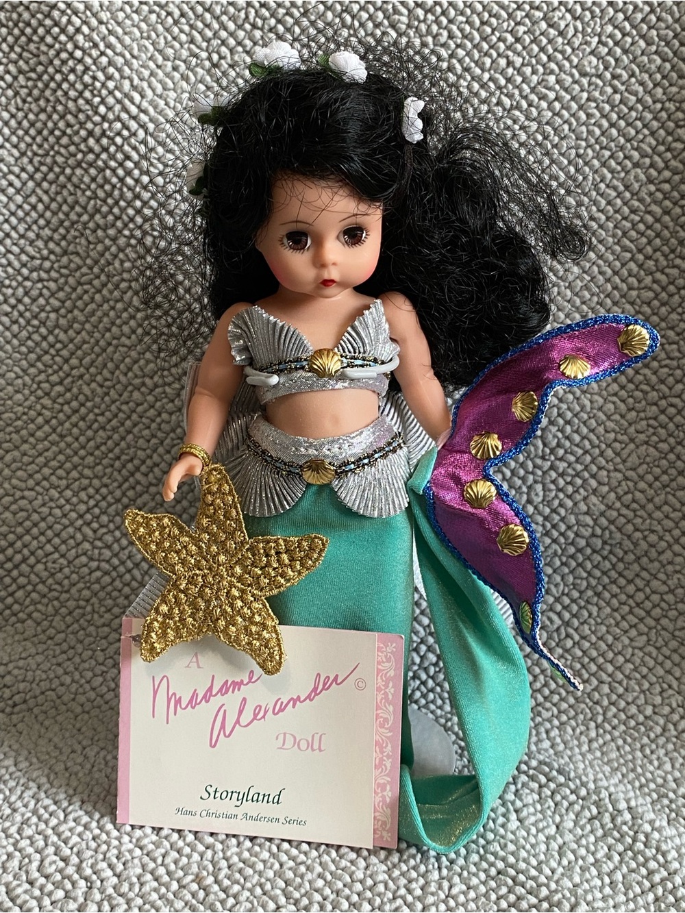 Madame Alexander Mermaid Doll in Teal, Purple & Silver